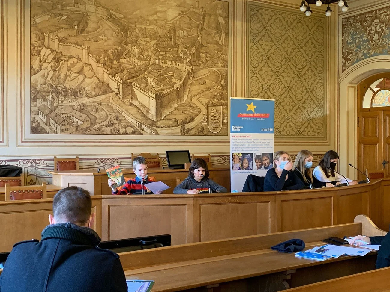 Kinderpressekonferenz in Bellinzona